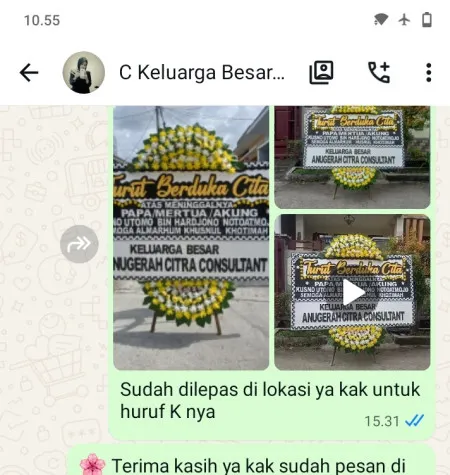 Pengiriman Papan Bunga Duka Ruko Gading Serpong