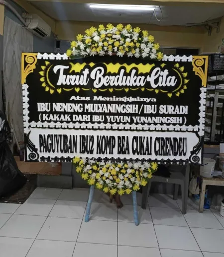 Papan Bunga Duka Ruko Gading Serpong